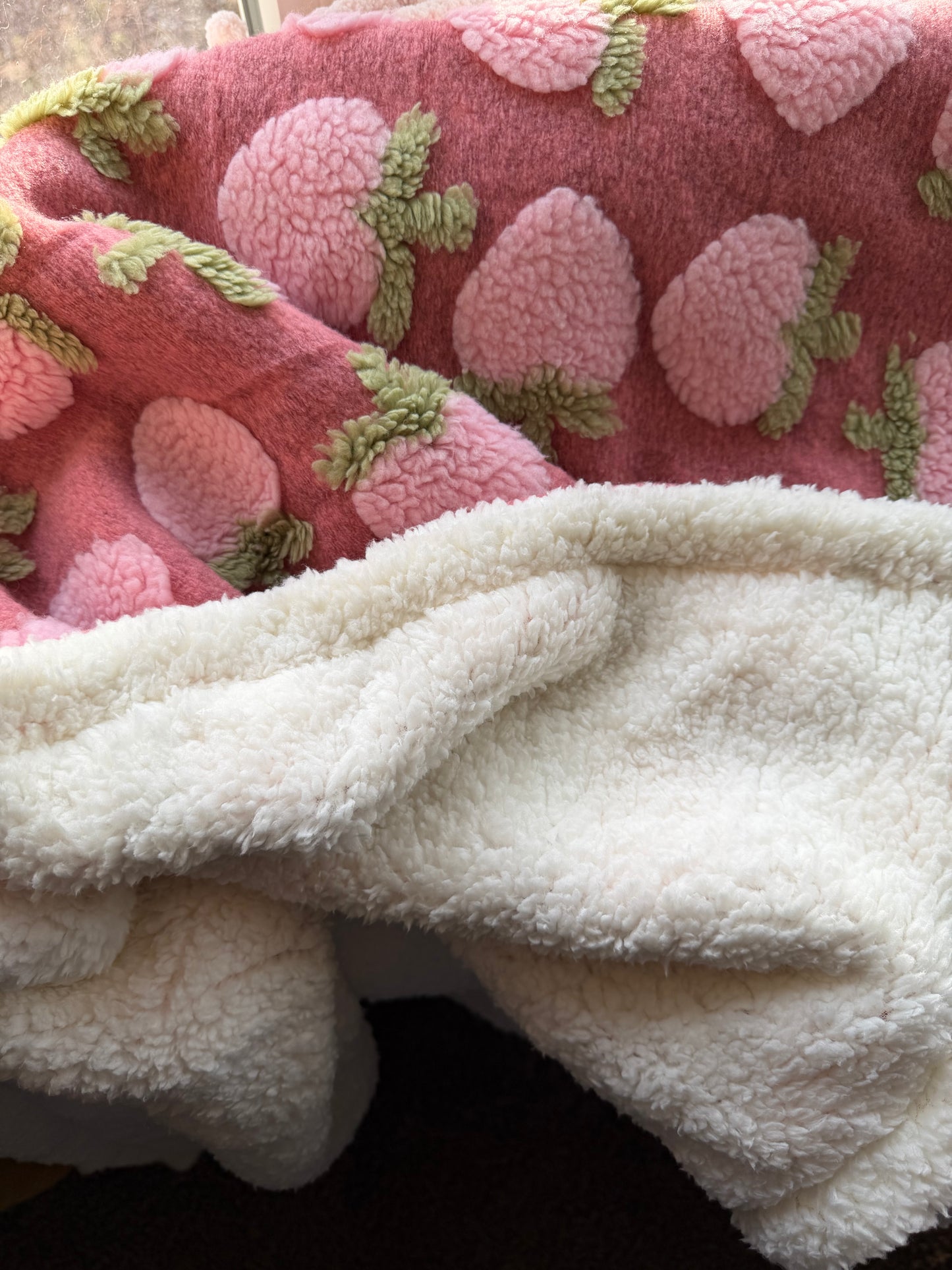strawberry Posh Potato Blanket