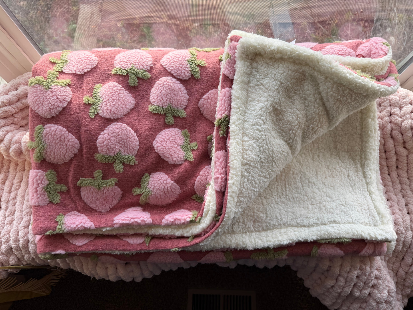 strawberry Posh Potato Blanket
