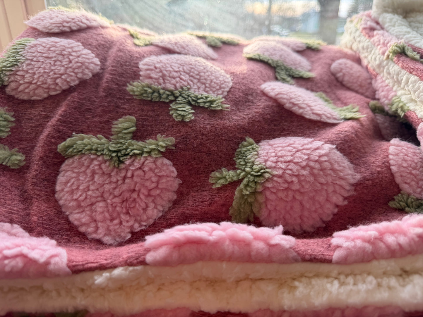 strawberry Posh Potato Blanket